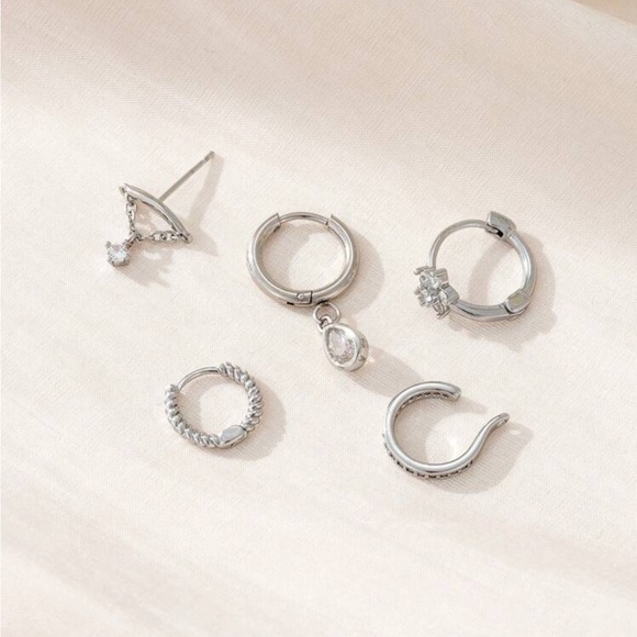 Hoop and Stud Earring Set #2218 - Picture 2 of 6